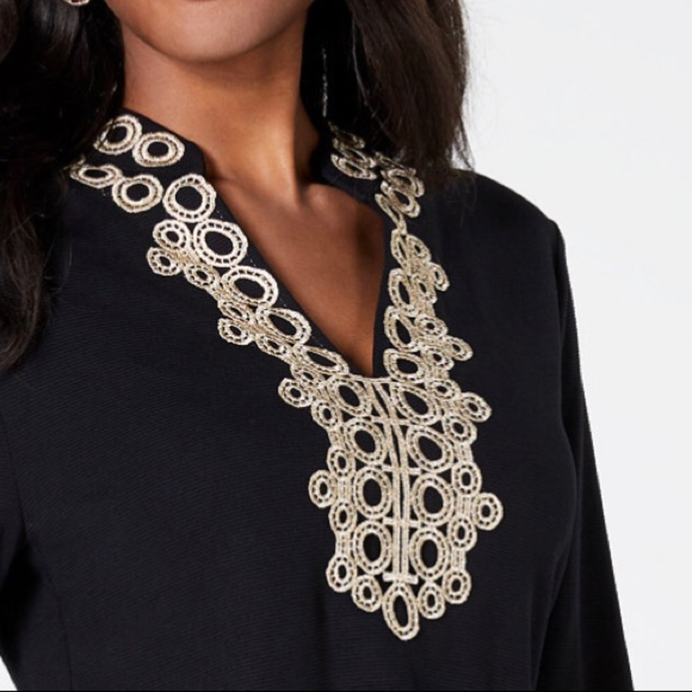 Charter Club Lace-Trim Tunic Top - Picture 2 of 4